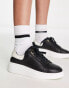 Barbour Amanza flatform trainers in black