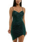 ფოტო #1 პროდუქტის Juniors' Glitter Sweetheart Mini Dress