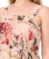 ფოტო #4 პროდუქტის Woman's Floral-Print Tiered Maxi Dress