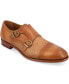 Фото #7 товара Men's Lucca Embossed Floral Leather Monk Strap Dress Shoes