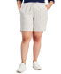 Plus Size Cotton Drawstring Pull-On Shorts, Created for Macy's