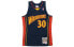 Фото #2 товара Mitchell & Ness NBA 复古运动球衣 SW球迷版 09-10赛季 金州勇士队 斯蒂芬库里 30号 男女同款 礼盒装 海军蓝 / Баскетбольная жилетка Mitchell & Ness NBA SW 09-10 30