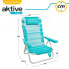 AKTIVE Folding Chair Multi-Position Aluminium 62x48x83 cm