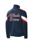 Men's Navy Atlanta Braves Earned Run Full-Zip Jacket