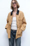 Фото #7 товара Комбинированная стеганая куртка ZARA