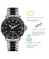 Connected Men's Hybrid Smartwatch Fitness Tracker: SIlver Case with Two Toned Metal Strap 42mm