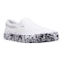 Фото #4 товара Lugz Clipper Splash Slip On Mens White Sneakers Casual Shoes MCLIPSPC-135