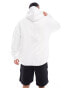 Prince unisex zip through logo hoodie in white weiß, XS - фото #3