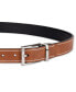 Фото #3 товара Men's Two-In-One Reversible Contrast Stitch Belt, Created for Macy's