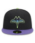 Фото #2 товара Men's Black Tampa Bay Rays 2024 City Connect 59FIFTY Fitted Hat
