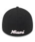 ფოტო #4 პროდუქტის Men's Black Miami Marlins 2024 Mother's Day 39THIRTY Flex Hat