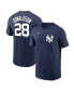 Фото #2 товара Men's Josh Donaldson Navy New York Yankees Name and Number T-shirt