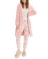 ფოტო #4 პროდუქტის Women's Aarti Belted Fleece Robe