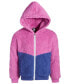 ფოტო #1 პროდუქტის Toddler & Little Girls Colorblocked Faux-Sherpa Hooded Jacket, Created for Macy's