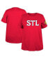 Фото #1 товара Women's Red St. Louis Cardinals 2024 City Connect Plus Size T-Shirt