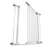 Фото #27 товара Hauck Clear Step Autoclose Safety Gate for Widths 75-80 cm, Ultra Flat Threshold, Automatic Closing Mechanism, No Drilling, One-Handed Opening, Metal, White