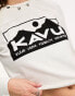 Kavu francis cropped t-shirt in white