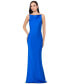 Women's Satin Beaded-Strap Gown