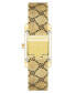 ფოტო #2 პროდუქტის Women's Quartz Gold-Tone Stainless Steel Mesh with Black Pattern Watch, 22mm