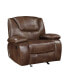 Фото #6 товара White Label Ouray 40" Leather Glider Reclining Chair