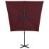 Фото #8 товара Садовый зонт vidaXL Freischwinger Sonnenschirm с LED-подсветкой 250 х 230 см Bordeauxrot