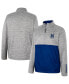 Men's Gray Navy Midshipmen John Half-Zip Jacket