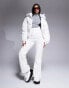 ASOS 4505 Ski soft shell water repellent kick flare ski trousers in white