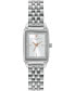 ფოტო #1 პროდუქტის Women's Quartz Silver-Tone Stainless Steel Bracelet Watch 25.5mm x 20.5mm