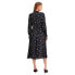 SELECTED Walda Aop Long Sleeve Midi Dress