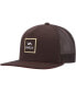 ფოტო #1 პროდუქტის Men's Brown VA All the Way Trucker Snapback Hat