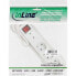 Фото #1 товара InLine Socket strip CEE 7/3 - 3-way - overvoltage protection - switch - white