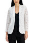 Фото #1 товара Women's Floral Embroidered Open Front Blazer