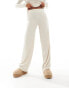 Фото #5 товара Vero Moda Petite rib jersey dad trouser co-ord in stone