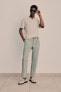 Фото #1 товара Regular Fit Linen-blend Pants