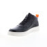 Фото #7 товара French Connection Chrisley FC7221H Mens Black Leather Lifestyle Sneakers Shoes