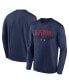 Фото #1 товара Men's Navy Boston Red Sox Authentic Collection Team Logo Legend Performance Long Sleeve T-shirt