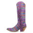 Dingo Hot Tamale Southwest Snip Toe Cowboy Womens Multi, Purple Casual Boots DI