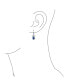 ფოტო #5 პროდუქტის Holiday Bridal Wedding AAA Cubic Zirconia Simulated Gemstone CZ Accent Ribbon Bow Oval Drop Chandelier Earrings For Women Lever back