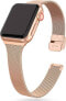 Фото #1 товара Tech-Protect Bransoleta Tech-protect Thin Milanese Apple Watch 38/40/41mm Blush Gold