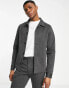 Фото #2 товара Jack & Jones Premium jersey jacket with slim trouser in grey