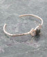 Hammered Genuine Seraphinite Octagon Cuff Bracelet