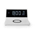 Фото #1 товара Nedis Alarm clock with wireless charging - Digital alarm clock - Rectangle - White - Acrylonitrile butadiene styrene (ABS) - 24h - 1 °C