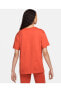 Фото #2 товара Sportswear Essentials Short-sleeve Oversize Kadın Tişört Dn5697 861