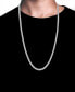 ფოტო #2 პროდუქტის Men's Wide Herringbone 20" Chain Necklace in Stainless Steel