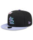 ფოტო #3 პროდუქტის Men's Black/Purple St. Louis Cardinals Grape Big League Chew Flavor Pack 9FIFTY Snapback Hat