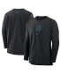 Men's Black Miami Marlins Authentic Collection Player Performance Pullover Sweatshirt