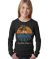 Big Girl's Word Art Long Sleeve T-Shirt - Cities In San Diego