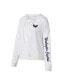 ფოტო #1 პროდუქტის Women's White Washington Capitals Accord Hacci Long Sleeve Hoodie T-shirt
