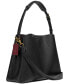ფოტო #6 პროდუქტის Pebble Leather Willow Shoulder Bag with Convertible Straps