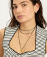 Gold Adjustable Puffy Heart with Black Chord Bolo Necklace